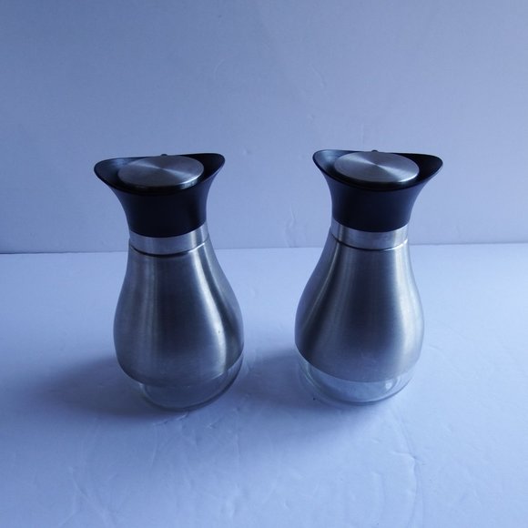 Stainless Steel/Glass Cruet Set 6.5" H - Picture 3 of 7